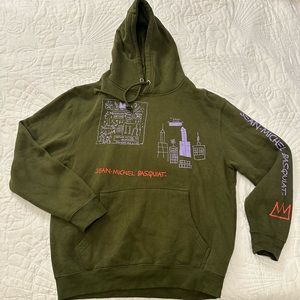 Jean Michel Basquiat Art Hoodie from Urban Outfitters